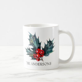 Personalisierte Tasse Holly Sprig
