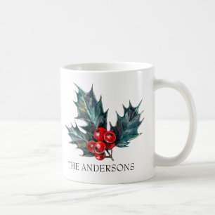 Personalisierte Tasse Holly Sprig