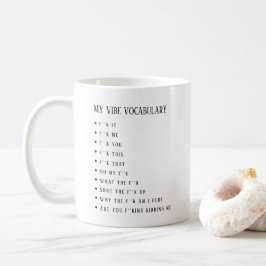 Personalisierte Tasse "Mein Leben Vokabular"