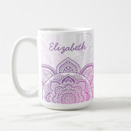 Personalisierte Tasse Rosaline Mandala 0,44 l