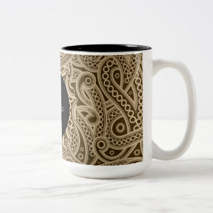 Personalisierte Tasse von Funky Gold Paisley