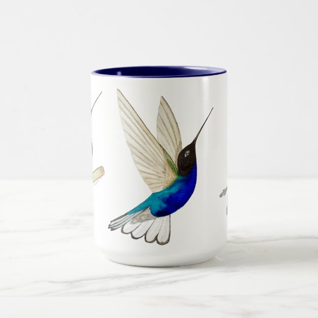 Personalisierte Tasse von Hummingvögeln (Zentrum)