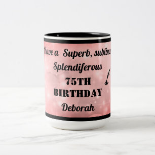 Personalisierte Tasse zum 75. Geburtstag