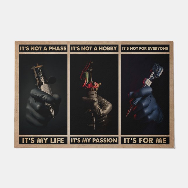 Personalisierte Tattoo Artist Doormat, Tatoo Maker Fußmatte (Vorderseite)