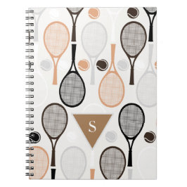 Personalisierte Team Name Spieler Tennis Schläger  Notizblock