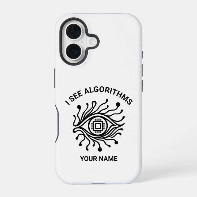 Personalisierte Tech-iPhone-Hülle mit individuelle iPhone 16 Hülle (Rückseite)