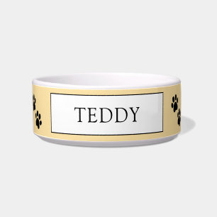 Personalisierte "Teddy" Pfotenabdruck-Haustier-Sch Napf
