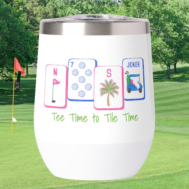 Personalisierte Tee-Zeit bis Fliesen-Zeit / Golf M (Von Creator hochgeladen)