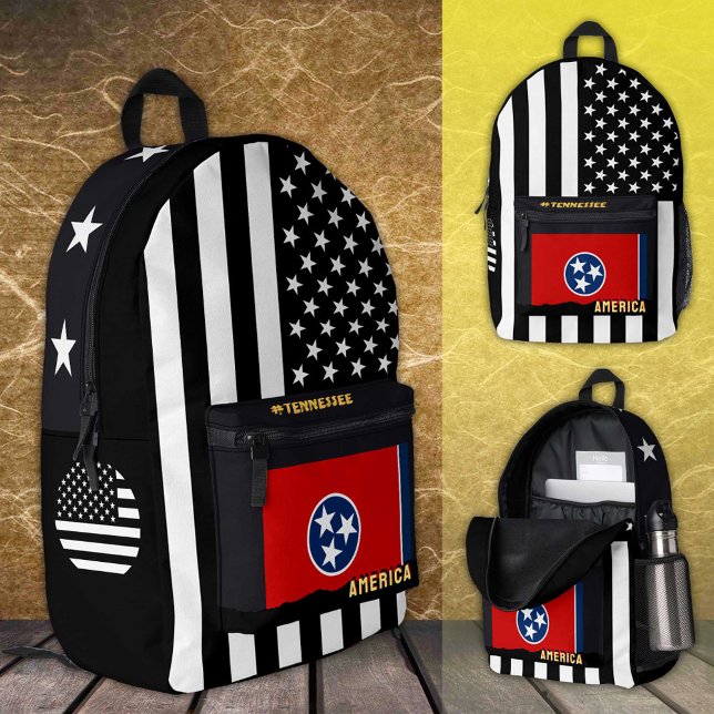 Personalisierte Tennessee Flag Tasche, amerikanisc Bedruckter Rucksack (Von Creator hochgeladen)