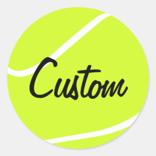 Personalisierte Tennis-Ball-Sticker Runder Aufkleber