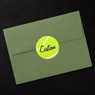 Personalisierte Tennis-Ball-Sticker Runder Aufkleber