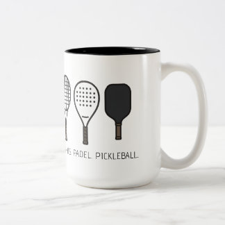 Personalisierte Tennis-, Paddel- und Pickleball-Ra Zweifarbige Tasse