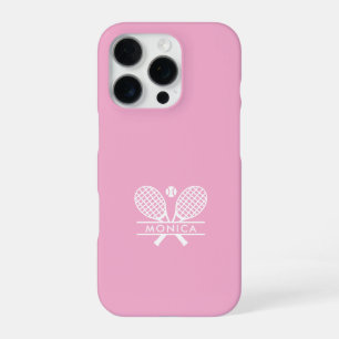 Personalisierte Tennis-Schläger Motiv Sport Jede F iPhone 16 Pro Hülle