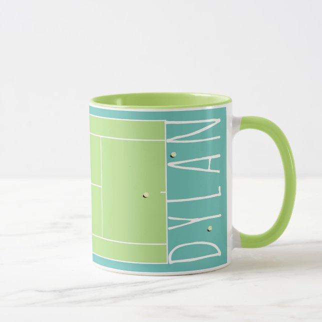 Personalisierte Tennis-Tasse Tasse (Rechts)