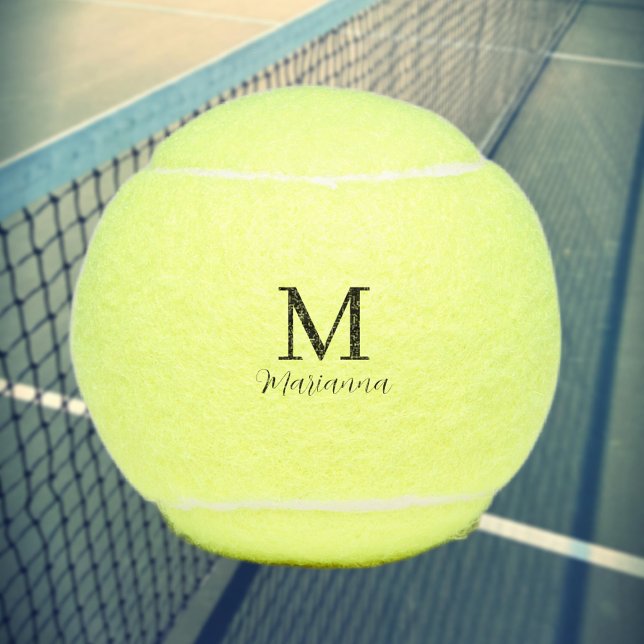 Personalisierte Tennisball Monogramm Initial & Nam Tennisbälle (Personalized Tennis ball monogram initial & name)