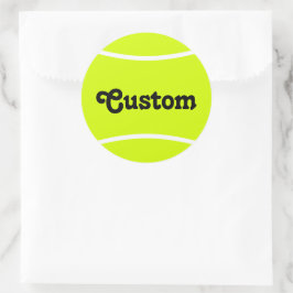 Personalisierte Tennisball-Round-Stickers Runder Aufkleber