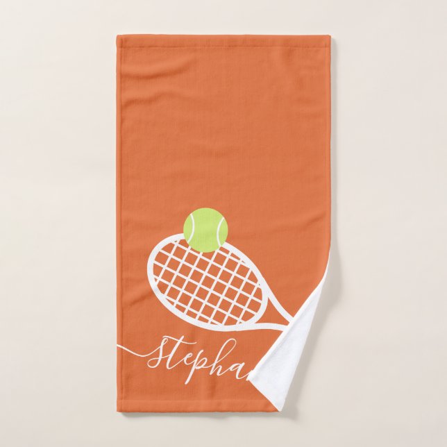 Personalisierte Tennismädchen Farbe: Turnplatz Handtuch (Handtuch)