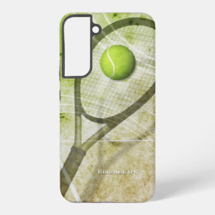 personalisierte Tennismädchen Samsung Galaxy Hülle