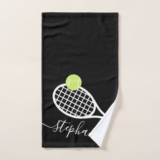 Personalisierte Tennismädchen Skript Handtuch bene (Handtuch)