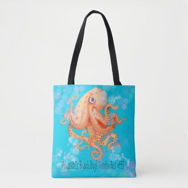 Personalisierte Tentakel des Oktopus mit Bläschen (Vorderseite)
