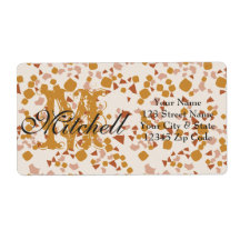 Personalisierte Terrazzo Versandadressen