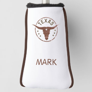 Personalisierte Texas Longhorn Golf Headcover