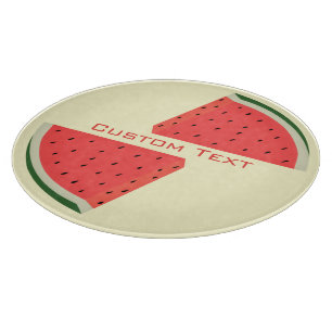 Personalisierte Text-Wassermelonen-Schneidbrett Schneidebrett
