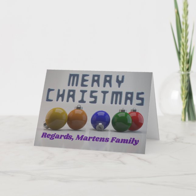 Personalisierte Texte & 3D Design Weihnachten (Vorderseite)