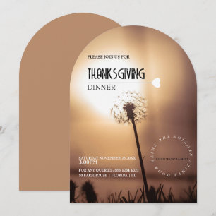 Personalisierte Thanksgiving 5" x 7" Einladungskar Einladung