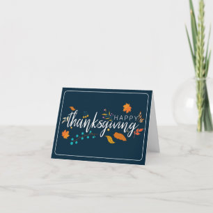 Personalisierte Thanksgiving-Karte - Blaue Beeren Feiertagskarte