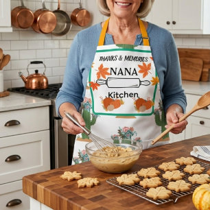 Personalisierte Thanksgiving-Oma-Schürze   Herbstk Schürze