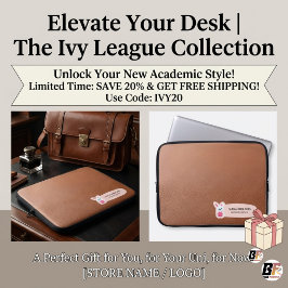 Personalisierte The Ivy League Kunstleder CuteBunn Laptopschutzhülle