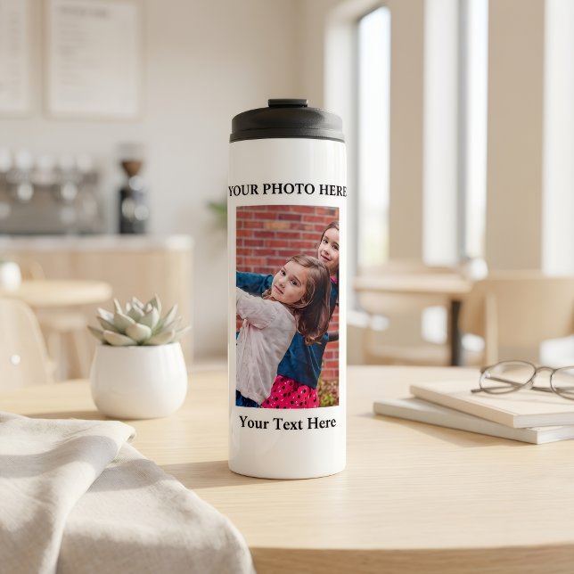 Personalisierte Thermos-Wasserflasche mit Foto Thermosbecher (Von Creator hochgeladen)
