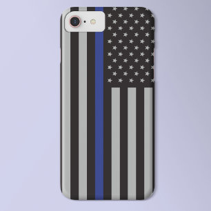 Personalisierte Thin-Blue-Line-Flagge Case-Mate iPhone Hülle