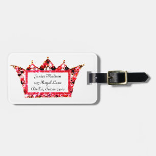 Personalisierte Tiara-Gepäckmarken (Königin) Gepäckanhänger