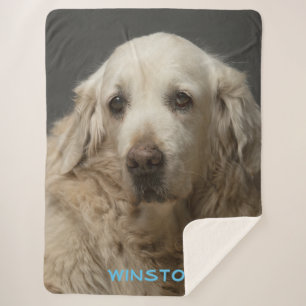 Personalisierte Tierfoto-Sherpa-Decke Sherpadecke