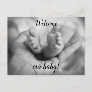 Personalisierte Tiny Baby Toes Postkarte