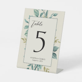 Personalisierte Tischnummer Sockelschild