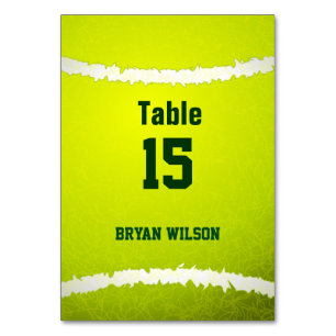 Personalisierte Tischnummern des