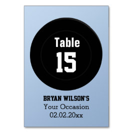 Personalisierte Tischnummern Eishockey-Thema