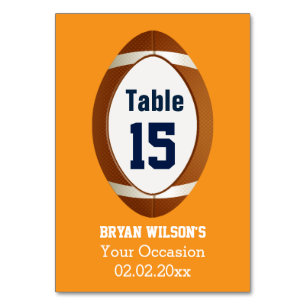 Personalisierte Tischnummern Party