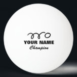 Personalisierte Tischtennisbälle für Tischtennis Tischtennisball<br><div class="desc">Personalisierte Tischtennisbälle für Tischtennis. Fügen Sie einen individuelle Name,  ein Zitat oder ein Monogramm hinzu. Niedliche Geschenkidee für Spieler und Sporttrainer.</div>