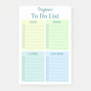 Personalisierte To-Do-Liste Post-it Notizen