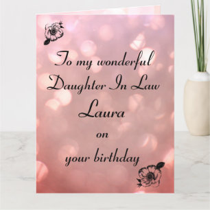 Personalisierte Tochter zum Geburtstag Karte