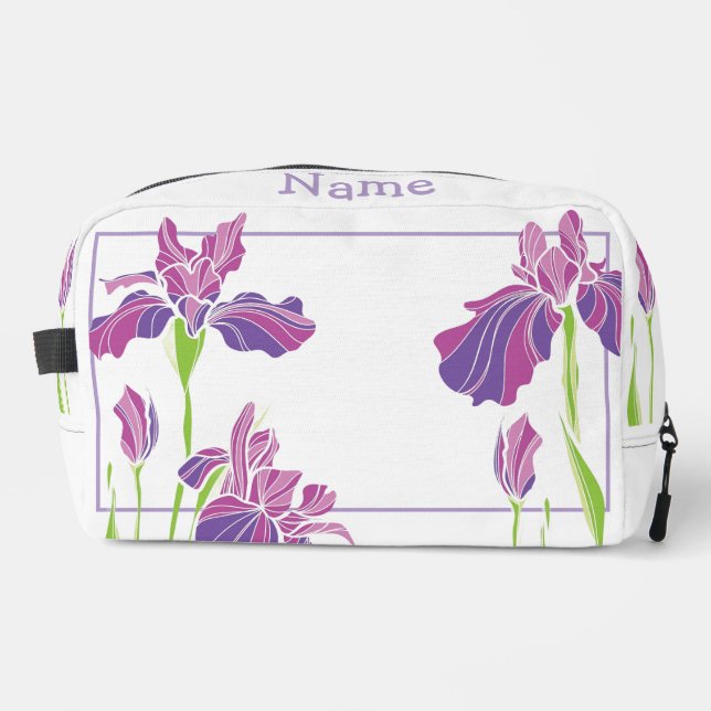 Personalisierte Toilettenbeutel - Lila Irische Waschbeutel (Vorderseite)