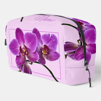 Personalisierte Toilettenbeutel - Rosa Orchid Waschbeutel