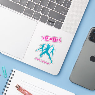 Personalisierte Top Secret Spy Girls Aufkleber