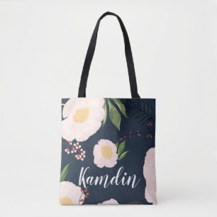 Personalisierte Tote Tag Weiße Blume auf Dunkelhei