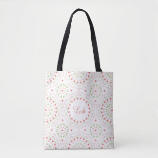 Personalisierte Tote-Tasche mit Pfirsich-Blumen-Ma