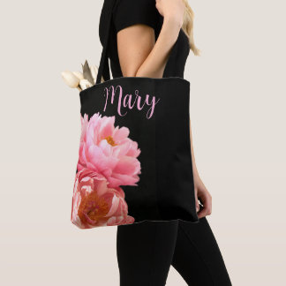 Personalisierte Tragetaschen - Rosa Peony